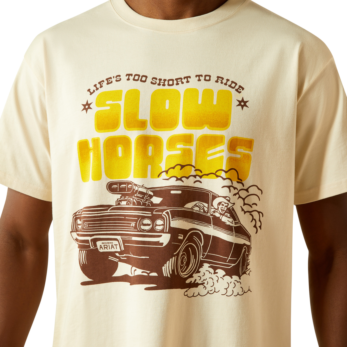 Ariat Men’s Sendero Slow Horses Tee - Sandshell