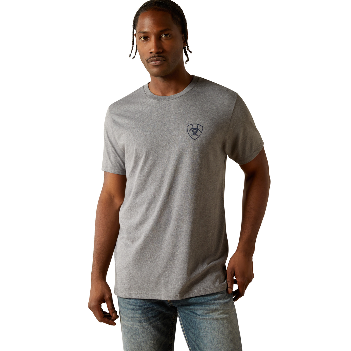 Ariat Men’s Iron Ranch Arch Tee - Graphite Heather