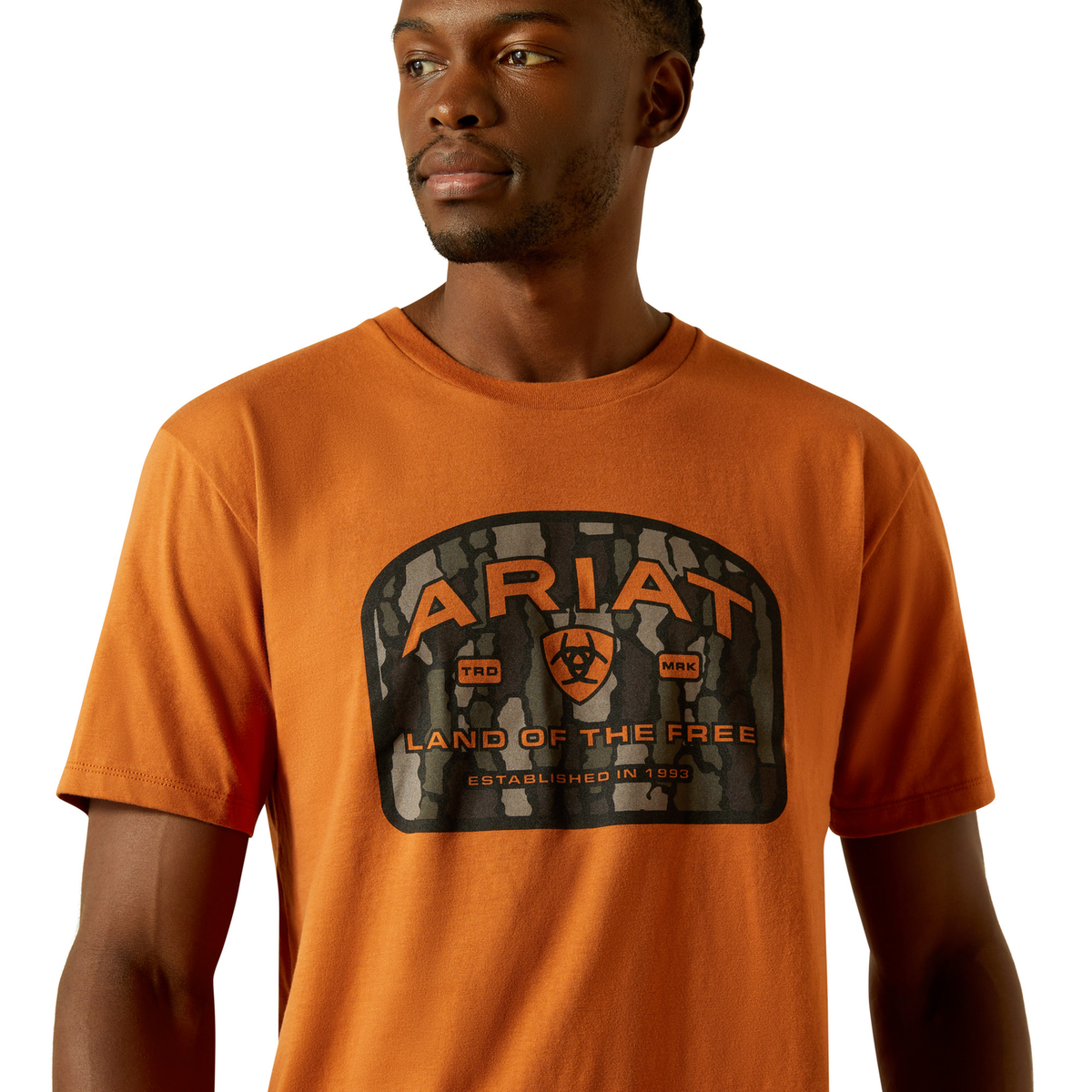 Ariat Men’s Underlands Camo Badge Tee - Adobe