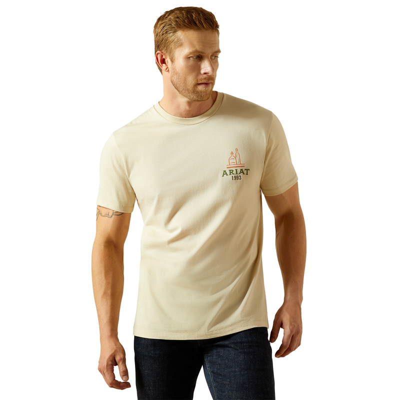 Ariat Men’s Mezcal Mezclilla Tee - Natural
