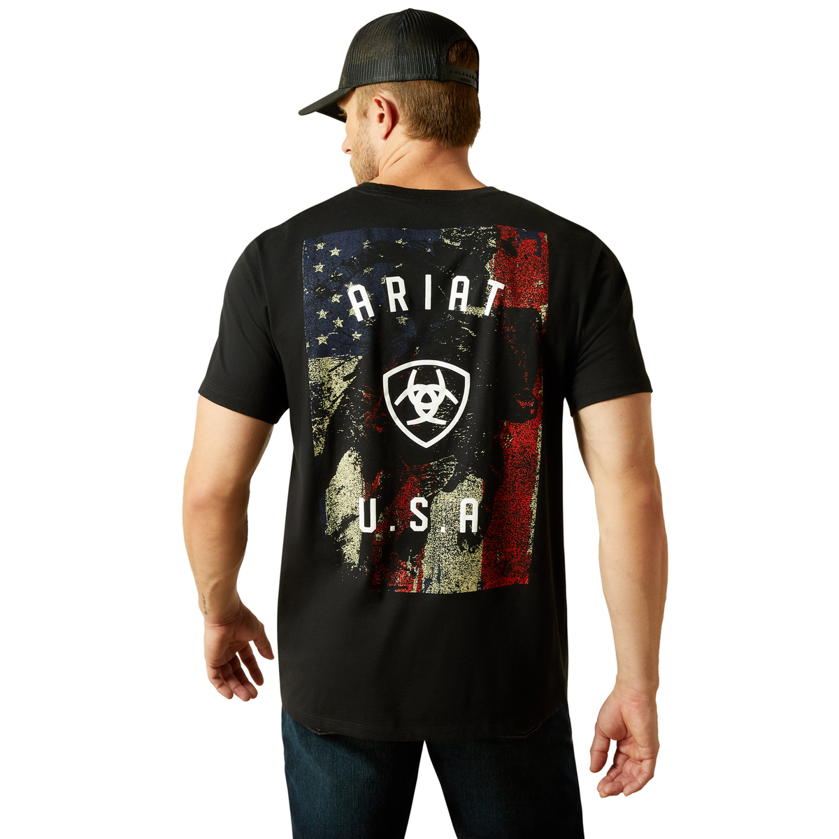 Ariat Men’s Faded Bull Tee - Black