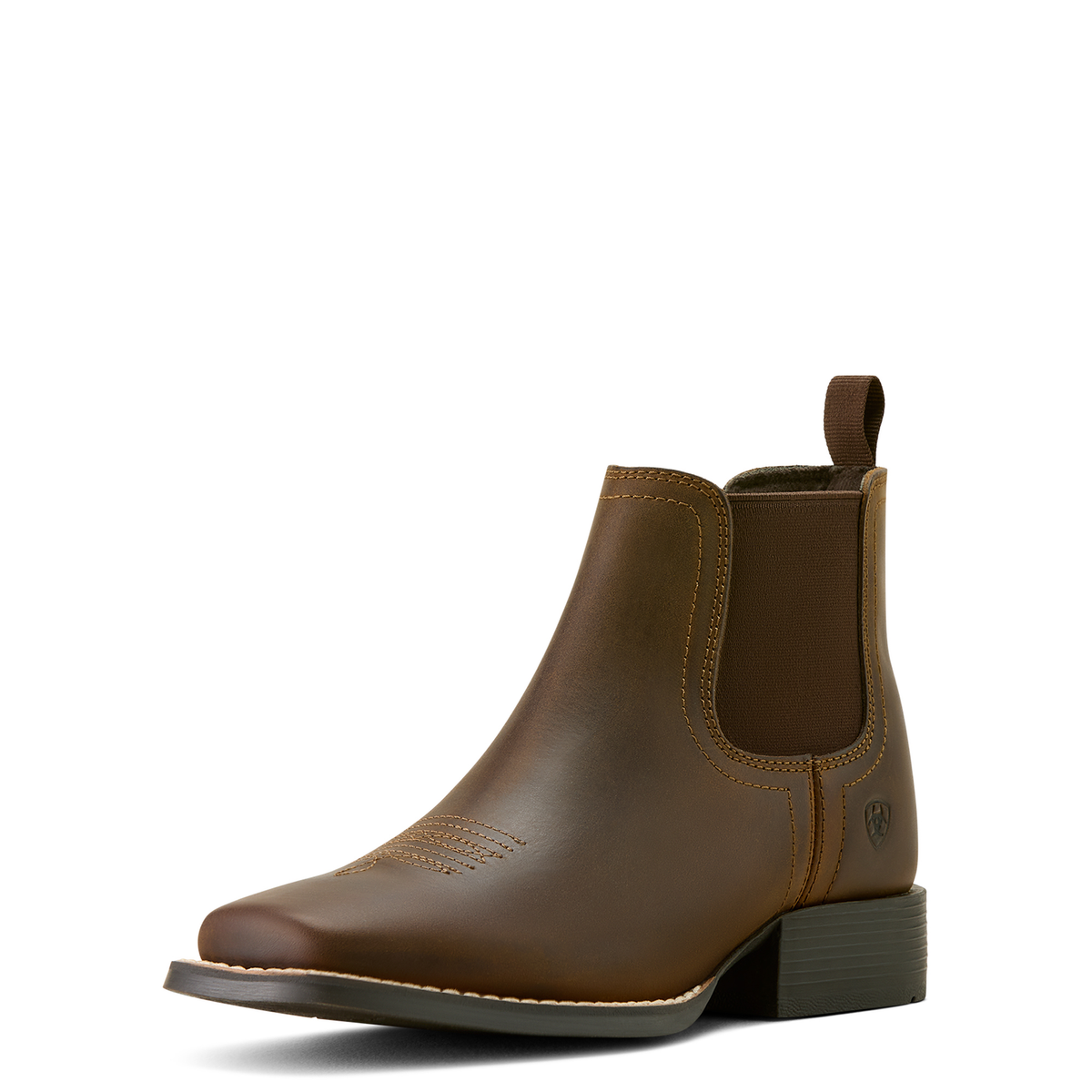 Ariat Youth Booker Chelsea Western Boot - Distressed Brown