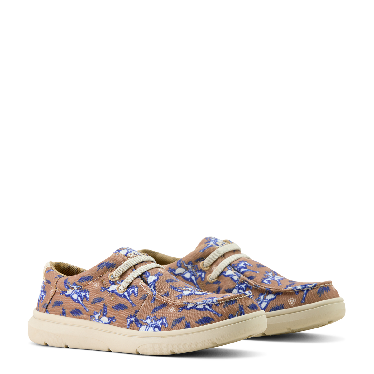 Ariat Kid’s Hilo - Natural Buckin Bronc Print