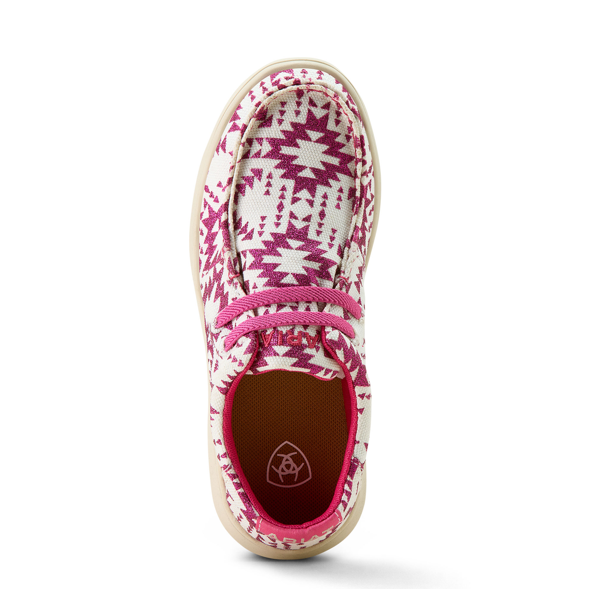 Ariat Kid’s Hilo - Bright Rose/Southwestern Glitter