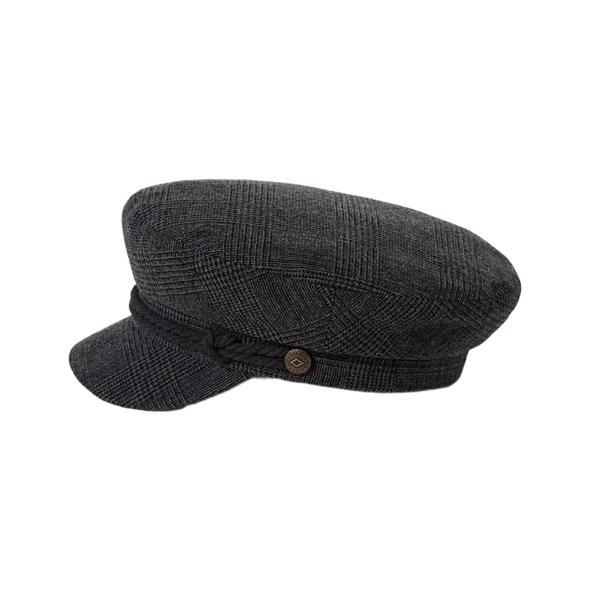Brixton Fiddler Fisherman Cap - Grey Shadow Plaid