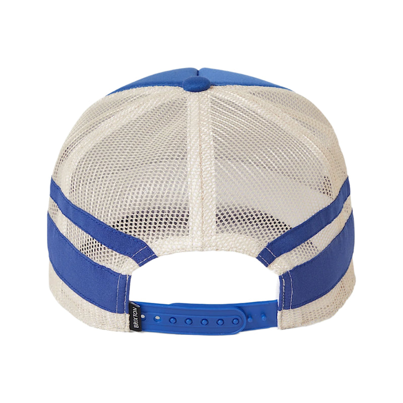 Brixton Ford Built Tough Mid Profile Trucker Hat - Ford Blue/Wimbleton White