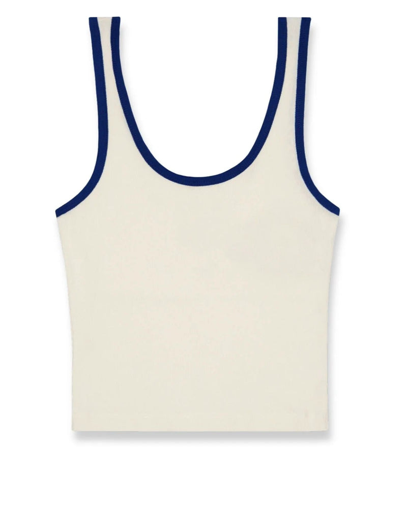 Brixton Women's Ford Banner Ringer A-Tank - Wimbleton White