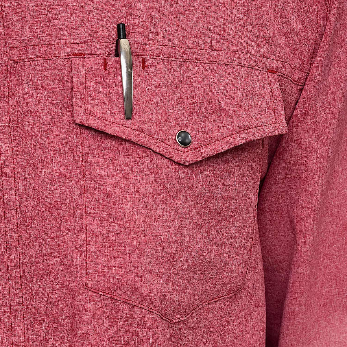 GameGuard Men's Pearl Snap Shirt - Crimson