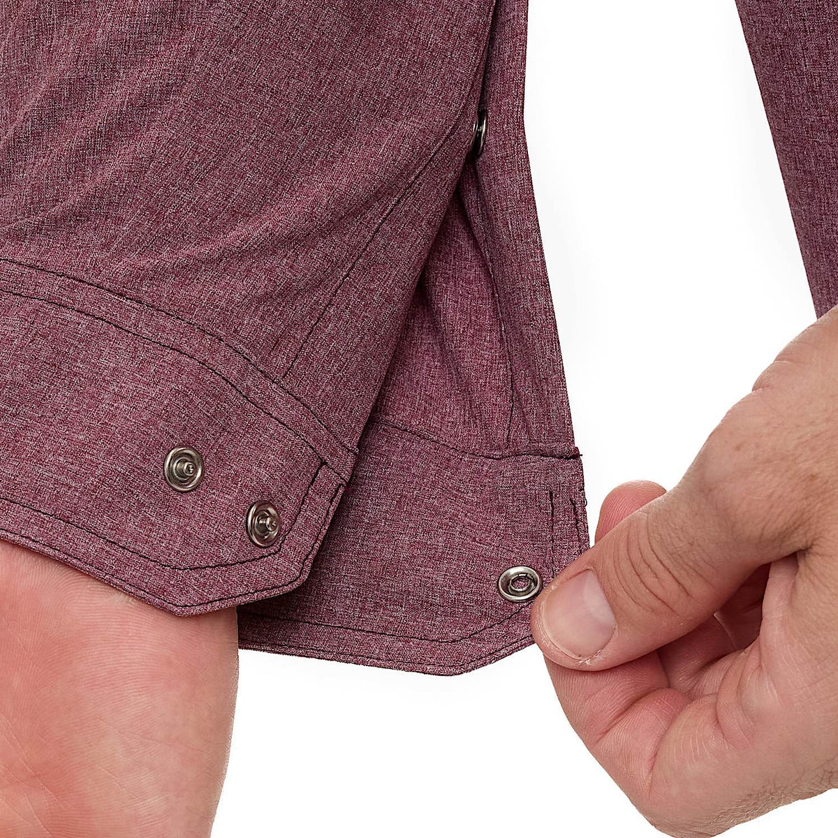 GameGuard Men's Pearl Snap Shirt - Maroon