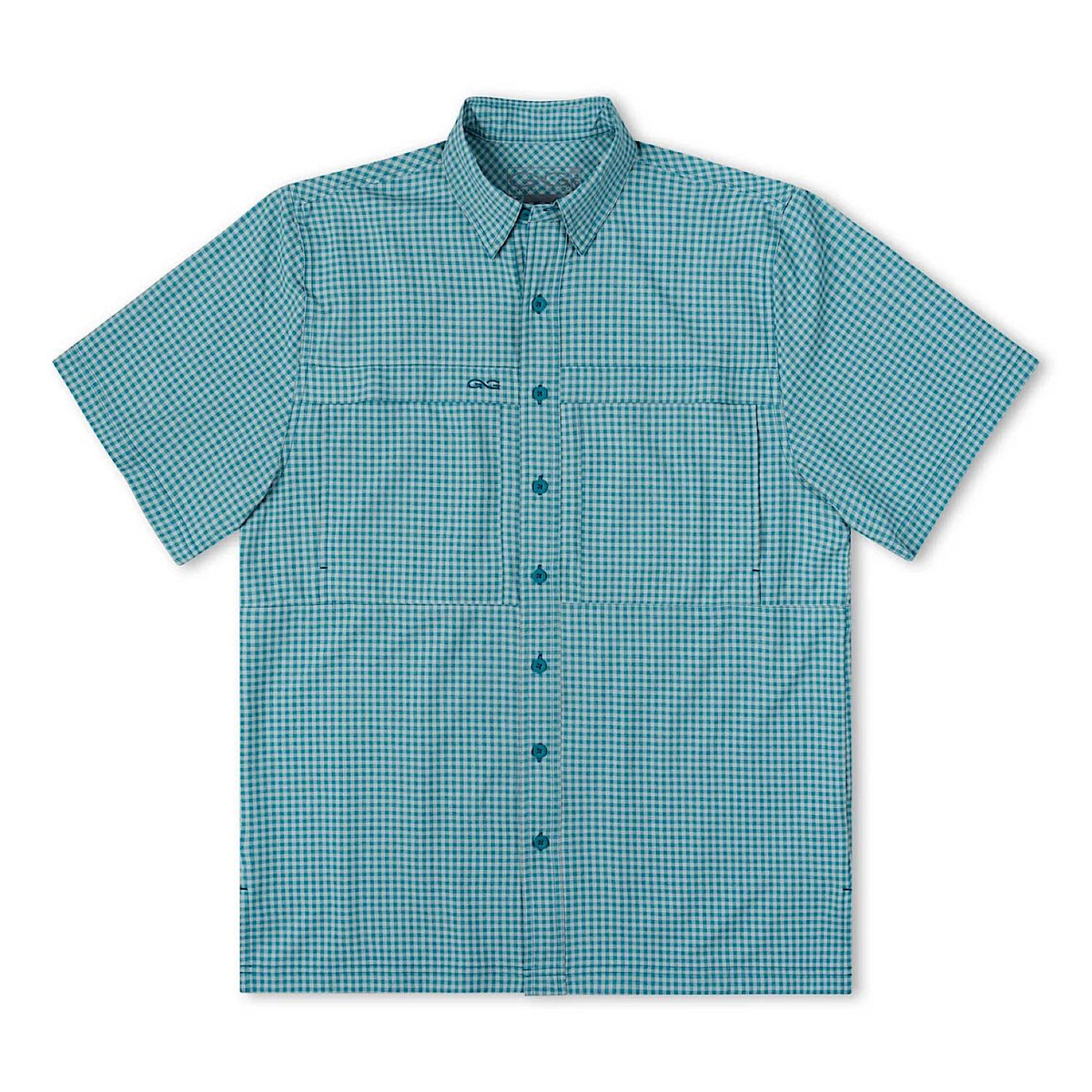 GameGuard Men's Short Sleeve Tek Check Shirt - Mahi