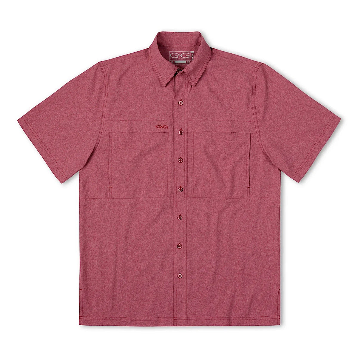 GameGuard Men's Short Sleeve Microtek Shirt - Crimson