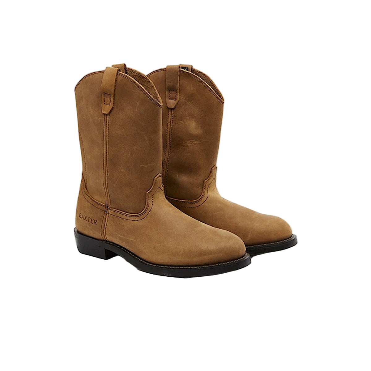 Baxter Men’s Gaucho Western Work Boot - Distressed Tan