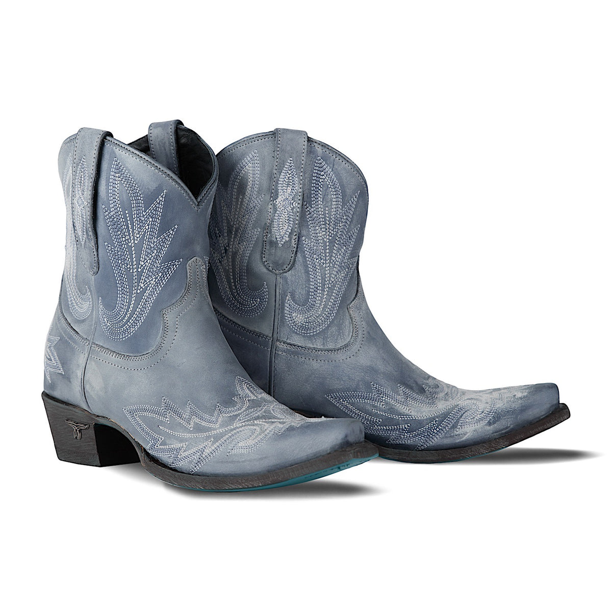 Lane Boots Lexington Bootie - Washed Denim