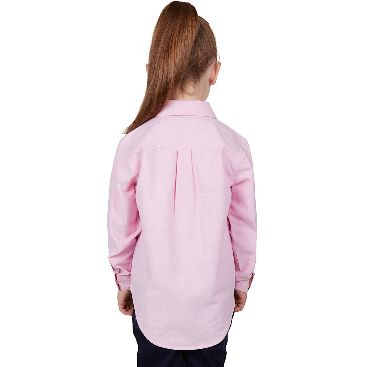 Hard Slog Kids Jas 1/2 Placket Long Sleeve Shirt Pink