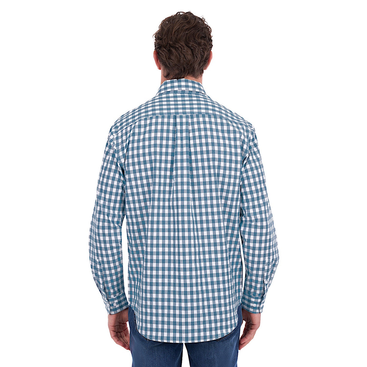 Hard Slog Men's River Half Placket Shirt - Teal