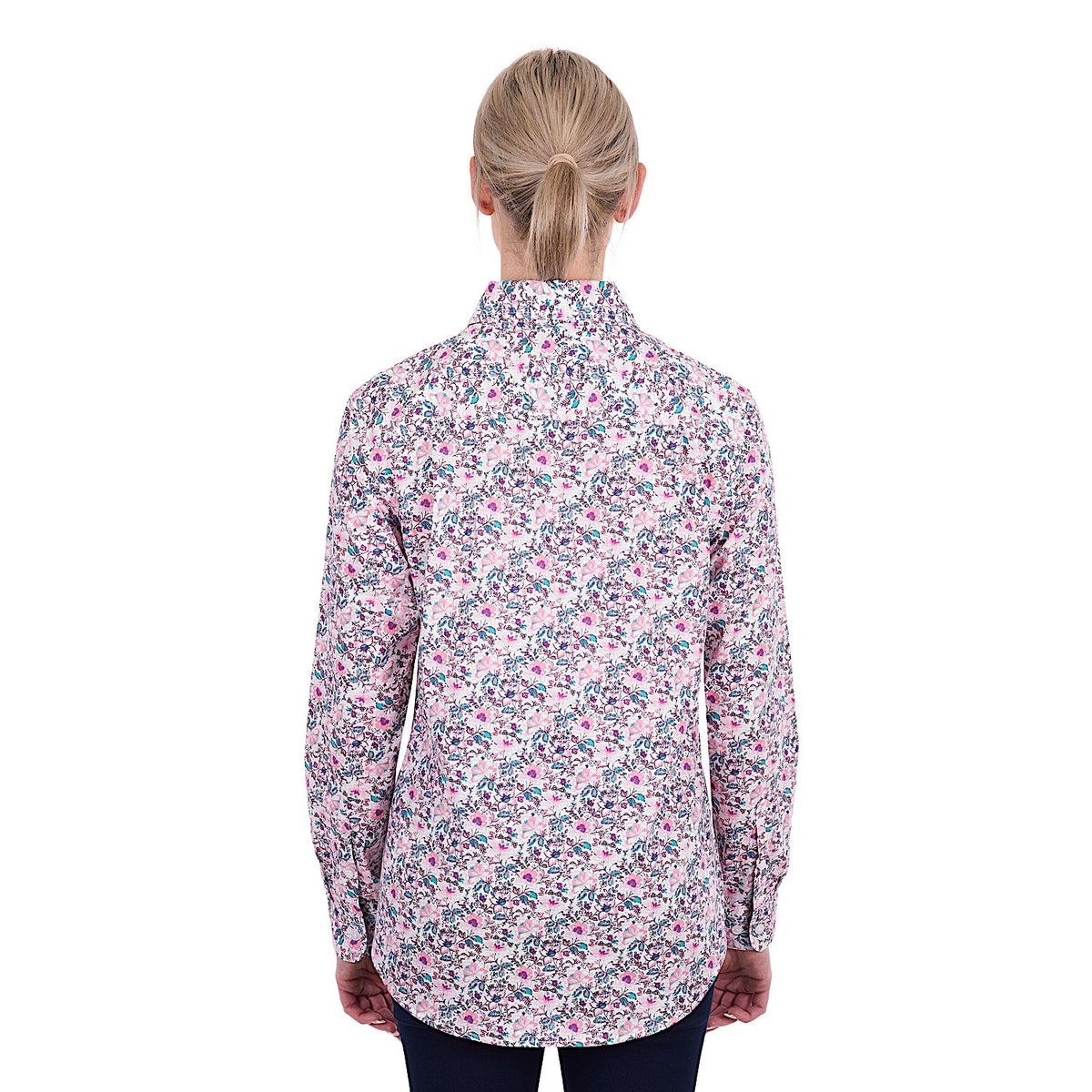 Hard Slog Women's Joyce Half Placket Long Sleeve Shirt - Multi