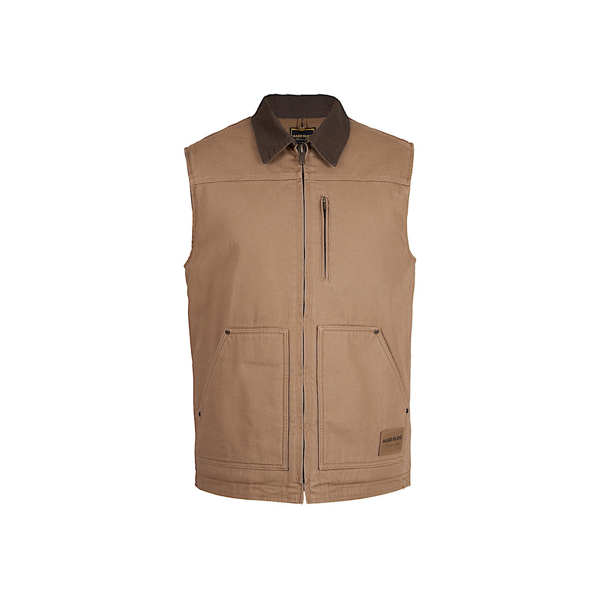 Hard Slog Men's Canvas Vest - Mushroom