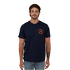 Ringers Western Signature Bull Men's Loose T-Shirt - Navy/Orange