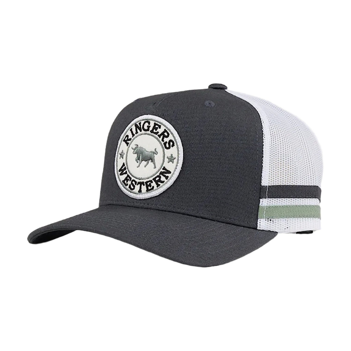 Ringers Western McCoy Trucker Cap - Charcoal/Leaf