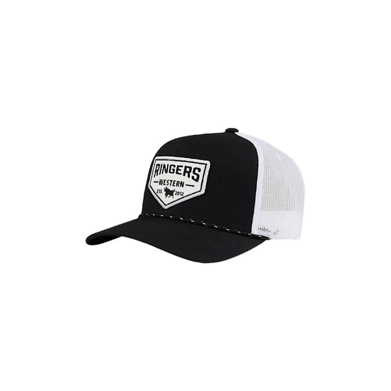 Ringers Western Garage Trucker Cap - Black/White