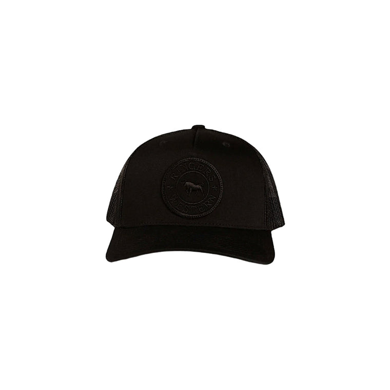 Ringers Western Signature Bull Trucker Cap - Black/Black