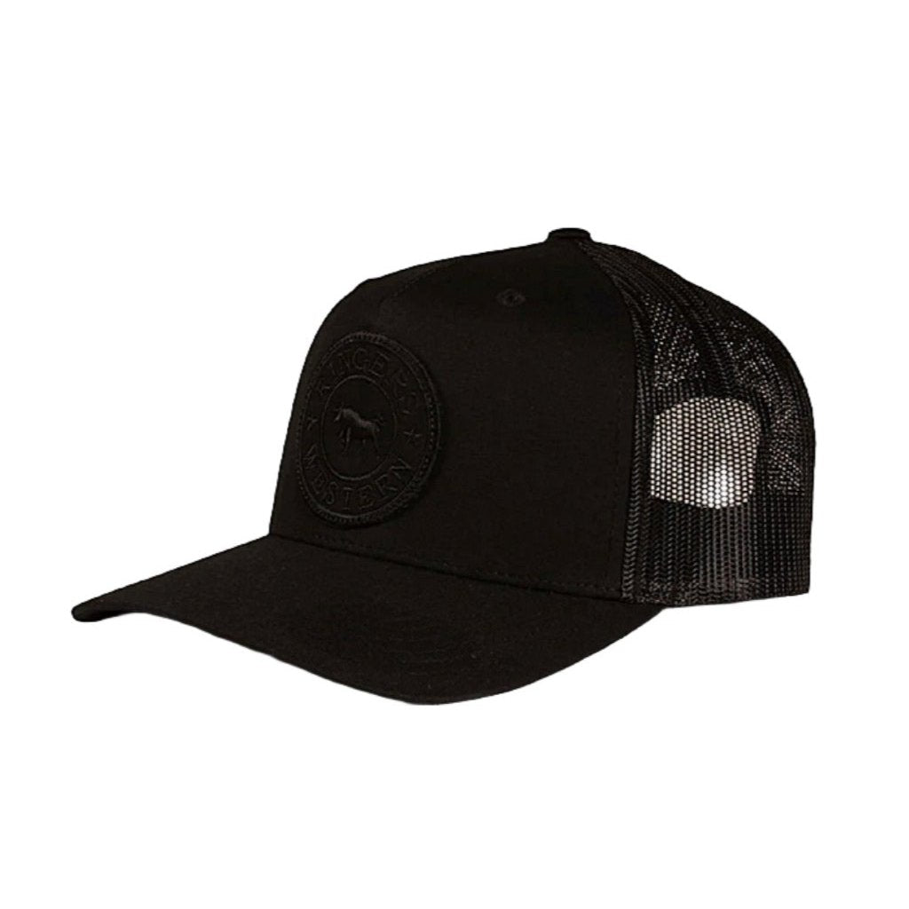 Ringers Western Signature Bull Trucker Cap - Black/Black