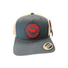 Ringers Western Signature Bull Trucker Cap - Navy & White with Red & Navy Patch