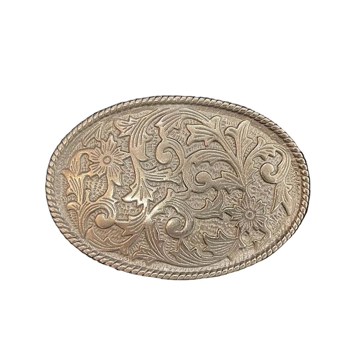 Wrangler Oval Feature Buckle - Antique Silver