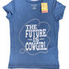 Roper Girls Five Star Collection SS Tee Solid Blue