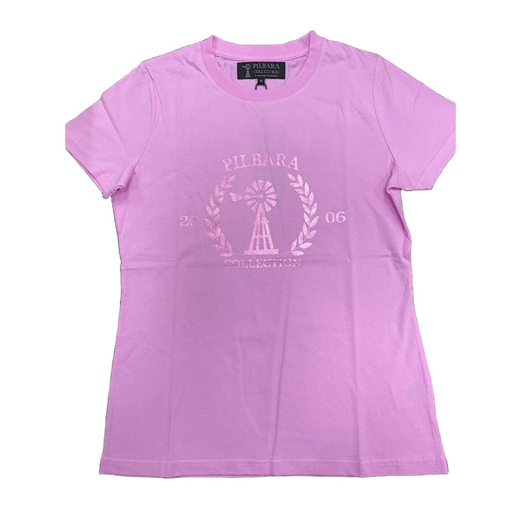 Pilbara Womens T-Shirt Short Sleeve Musk
