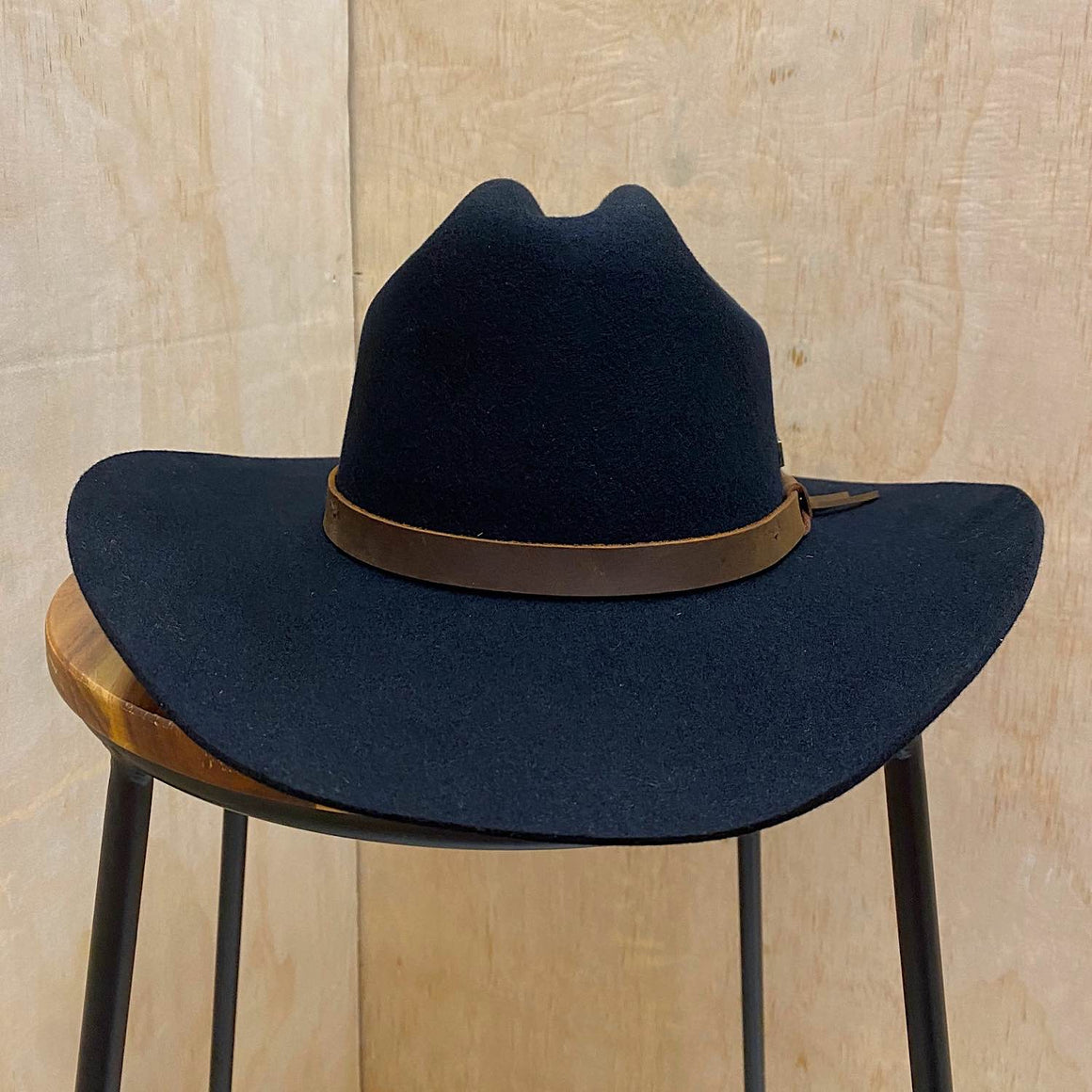 Cowboy Hat 100% Wool Crushable Stetson Western Style Outback Fedora 9cm Brim