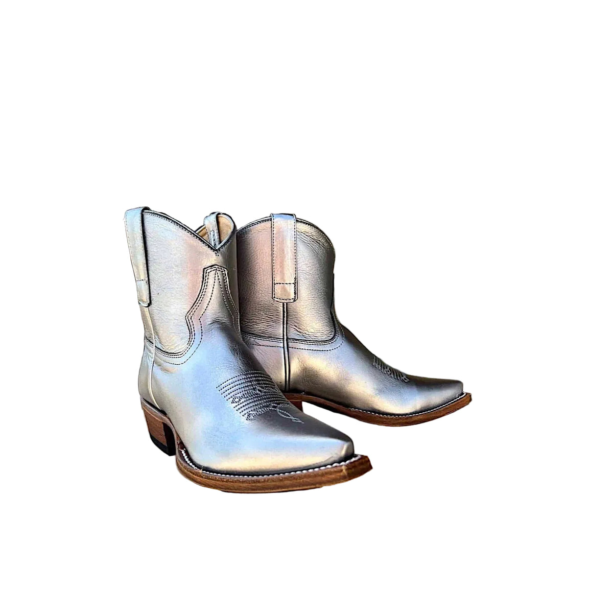 Macie Bean Women’s Pedal To The Gunmetal Shorty Boot - Gunmetal Metallic