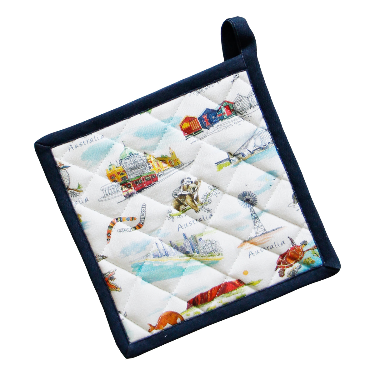 The Linen Press Australia Pot Holder - Australian Icons