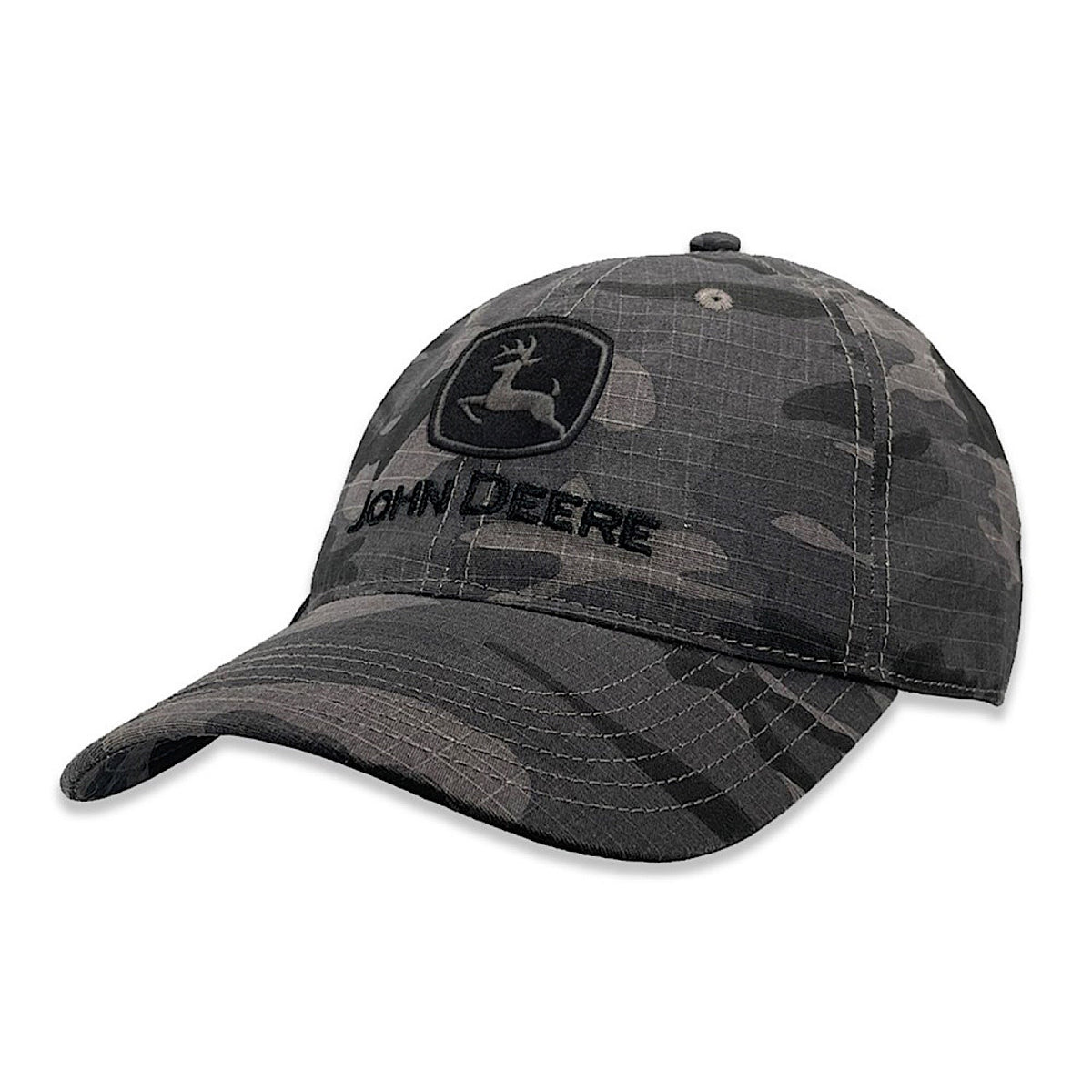 John Deere Storm Camo Embroidered Cap - Grey