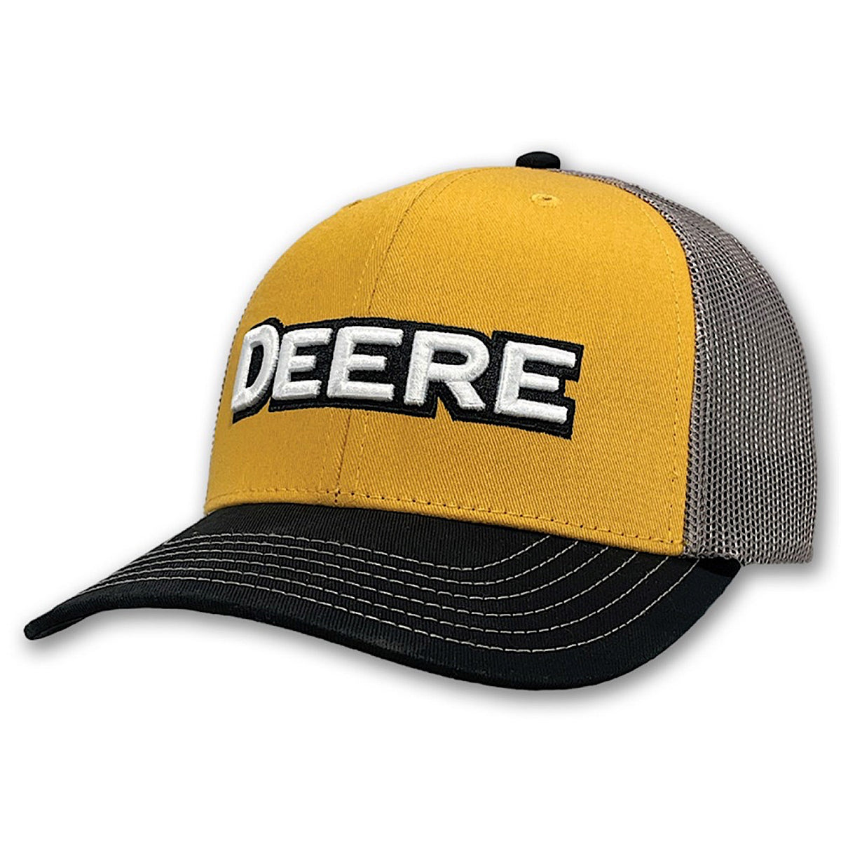 John Deere DEERE Embossed Mesh Trucker Cap - Yellow