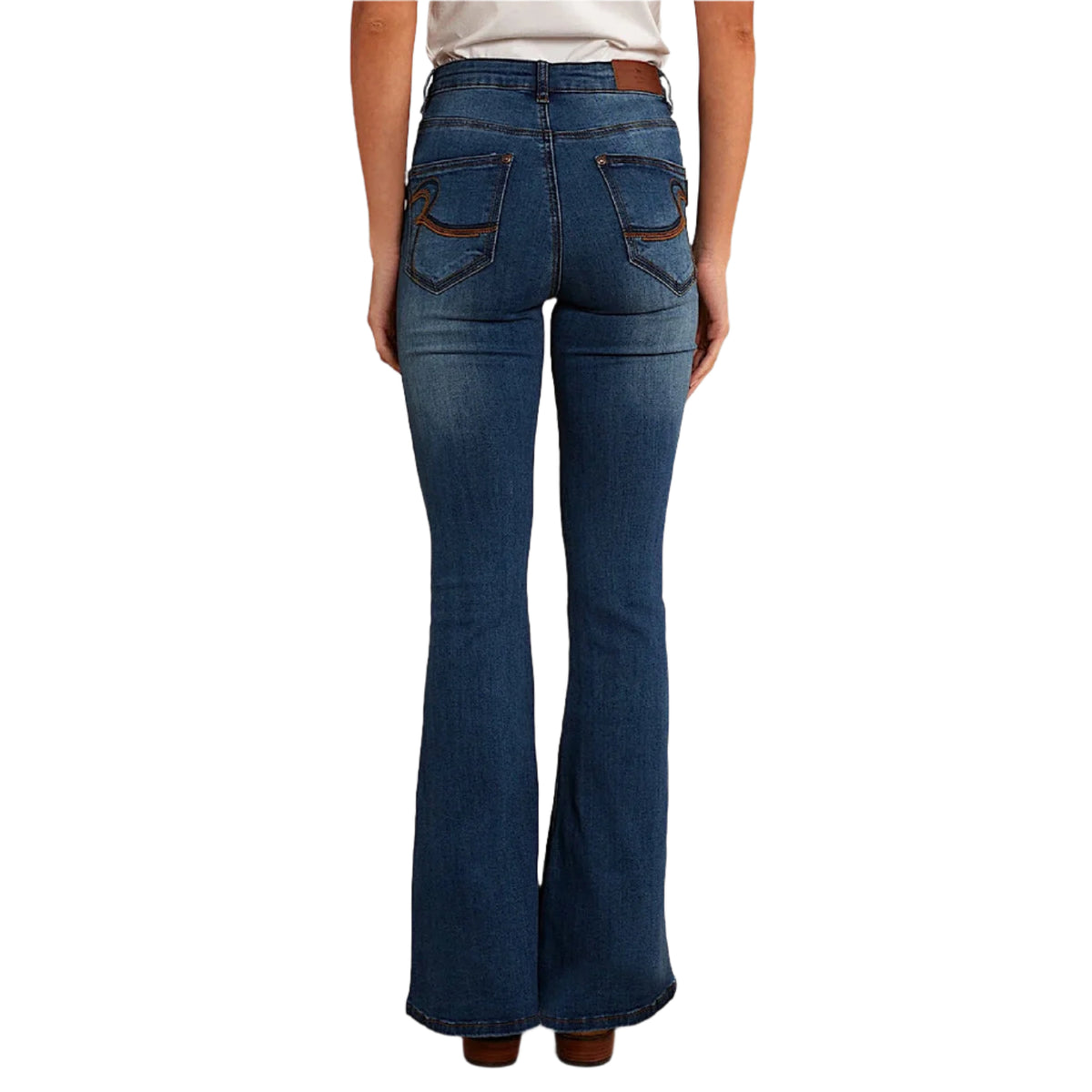Ringers Western Women’s Bowie Flare Jean - Vintage Blue Wash