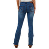 Ringers Western Women's Caroline Rodeo Mid Rise Bootleg Jeans - Vintage Blue Wash