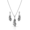 Montana Silversmiths Rebirth Feather Jewellery Set