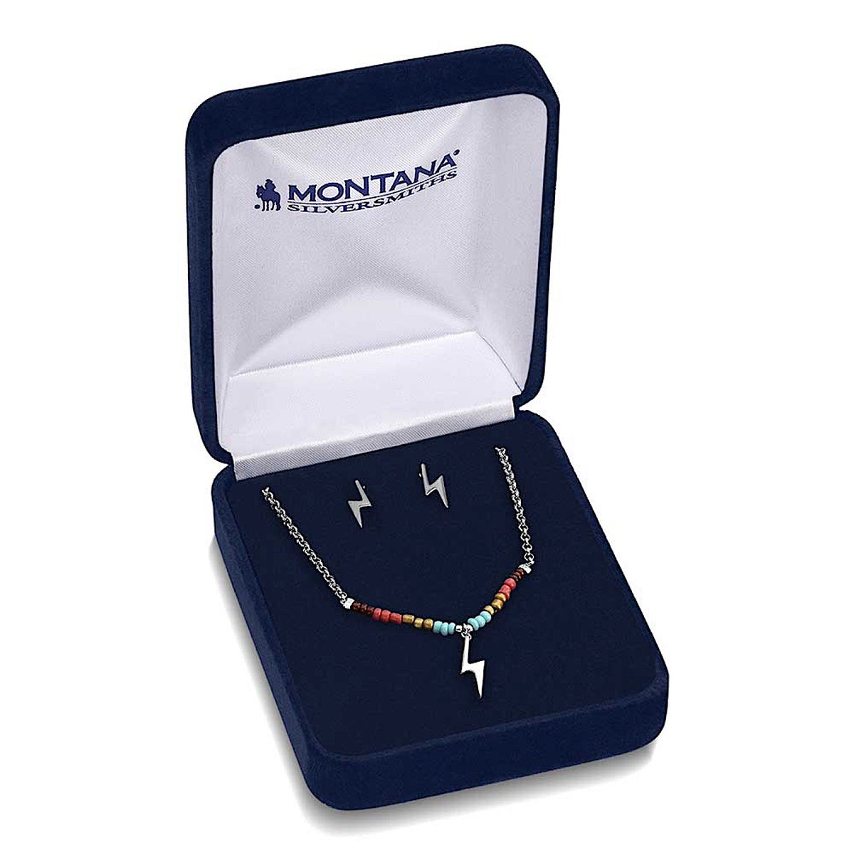 Montana Silversmiths Colourstruck Lightning Bolt Beaded Jewellery Set
