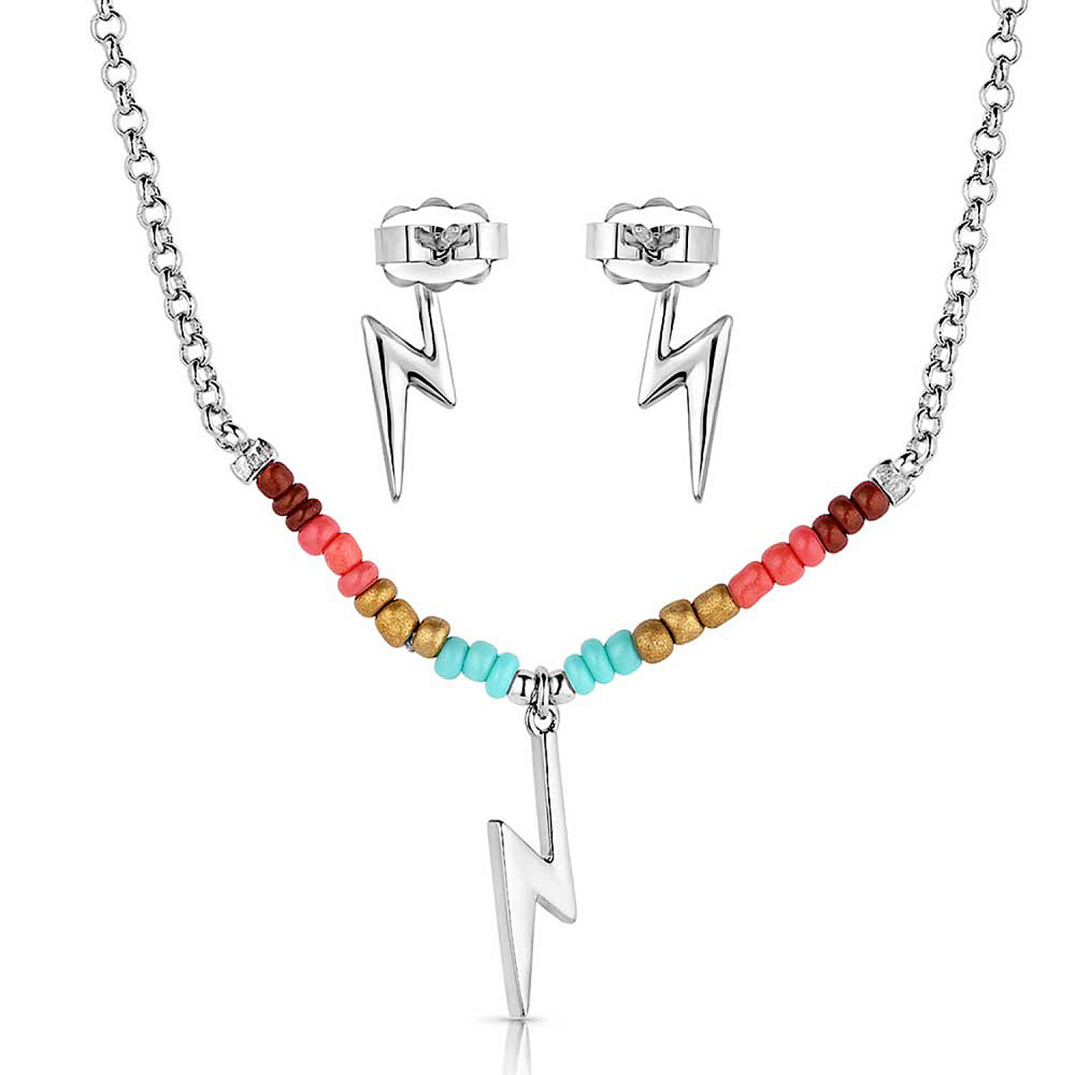 Montana Silversmiths Colourstruck Lightning Bolt Beaded Jewellery Set