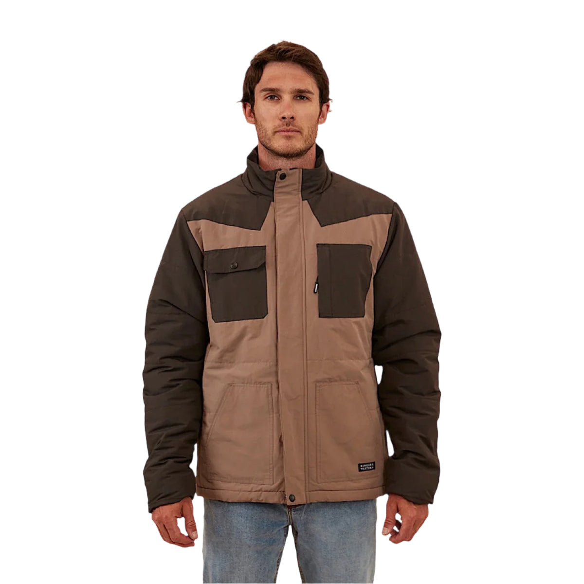 Ringers Western Men’s Dixon Puffer Jacket - Mushroom