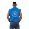 Ringers Western Men's Hawkeye Sleeveless Work Shirt - Blue/White