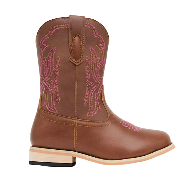 Baxter Junior Western Boots - Rose Pink