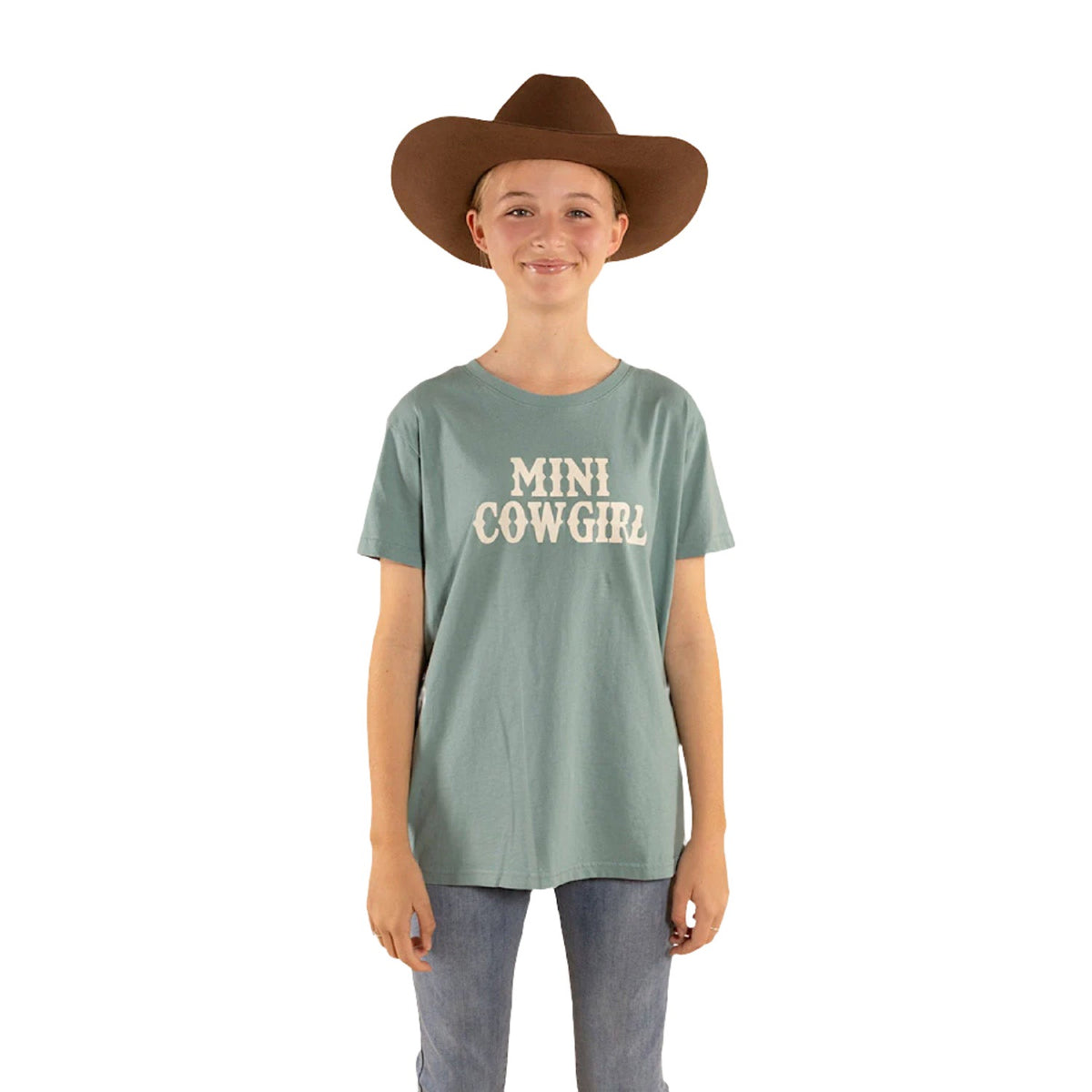 Ringers Western Kid's Mini Rancher Classic Fit T-Shirt - Sea Green