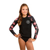 Ringers Western Kid's Gabrielle Swim Rashie - Black/Silver