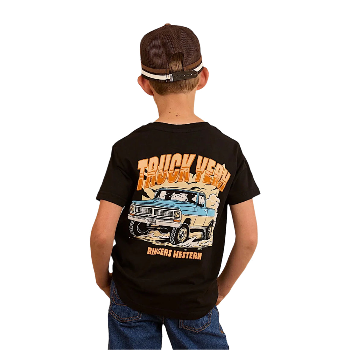 Ringers Western Kid's Truck Yeah Classic Fit T-Shirt - Black