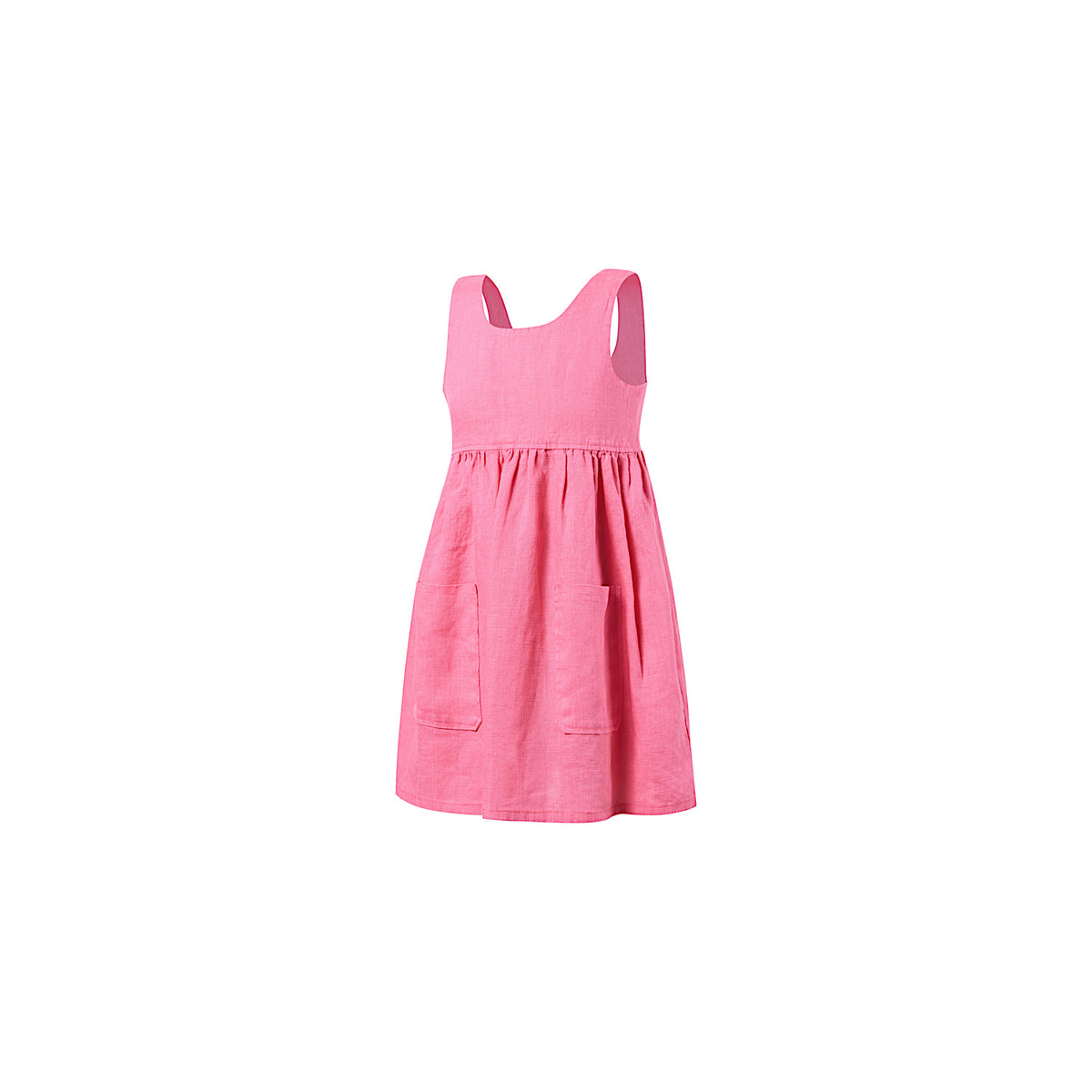 Pilbara Girl’s Zoe Linen Sundress - Lipstick