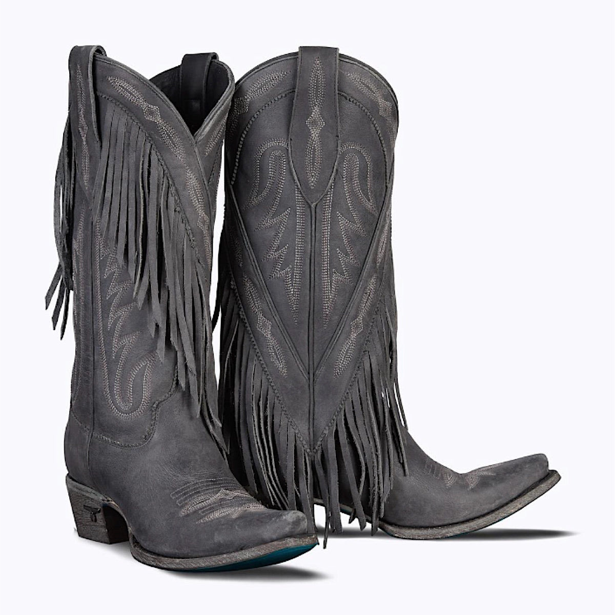 Lane Boots Senita Falls - Distressed Jet Black