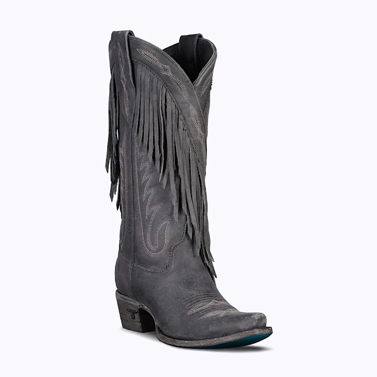Lane Boots Senita Falls - Distressed Jet Black