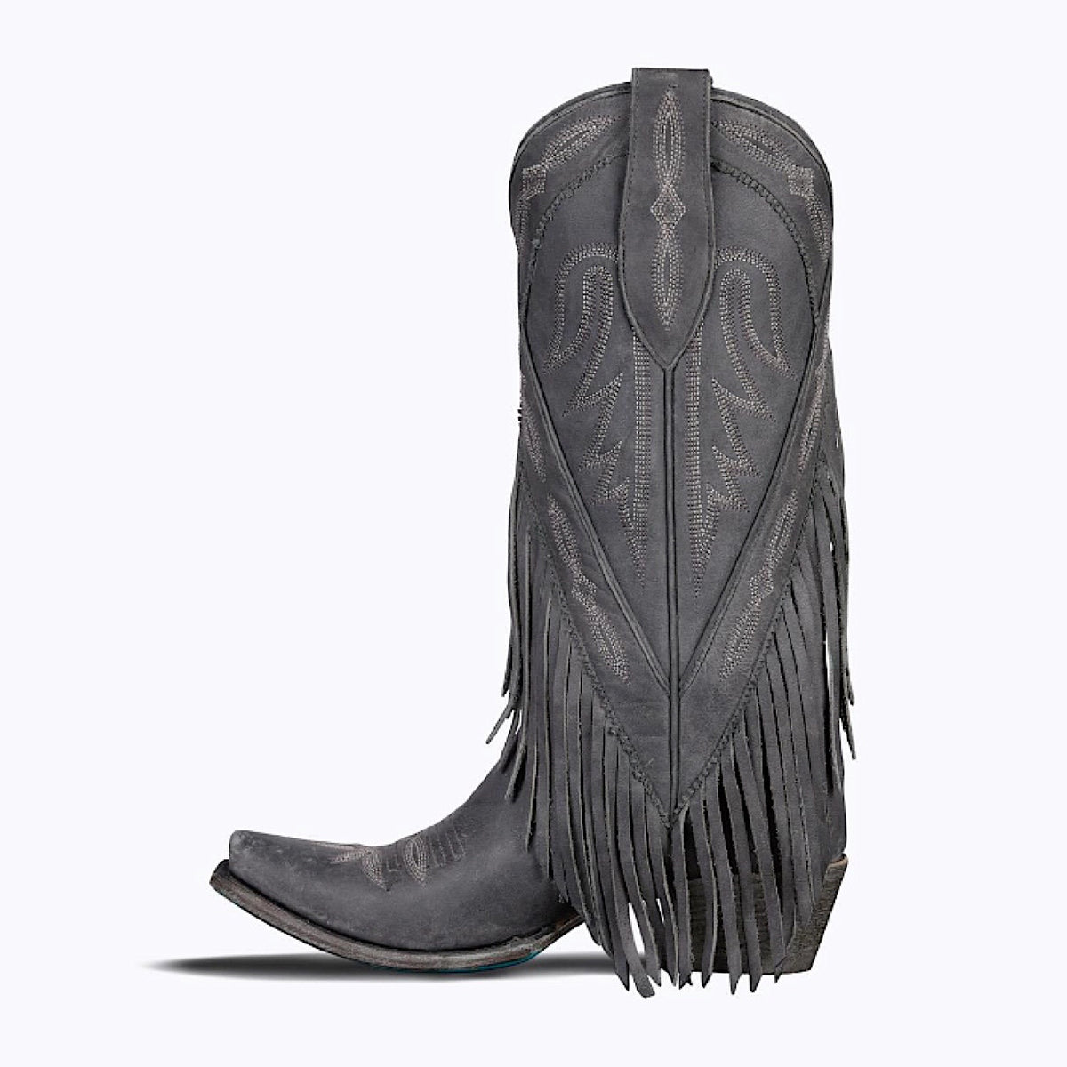 Lane Boots Senita Falls - Distressed Jet Black